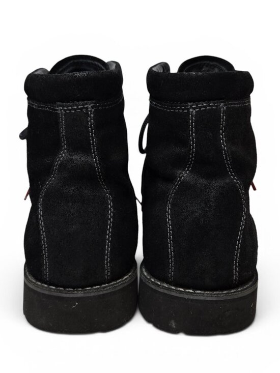 Hunter Macnie Rare Black Burnished Suede Vibram Sole Hiking Boots Lace Up 10 main image 12